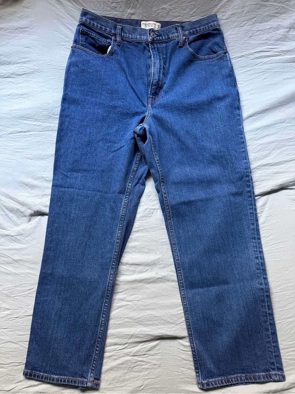 Abercrombie & Fitch Ankle Straight Ultra High Rise Jeans - Dark Wash - Size 30/1